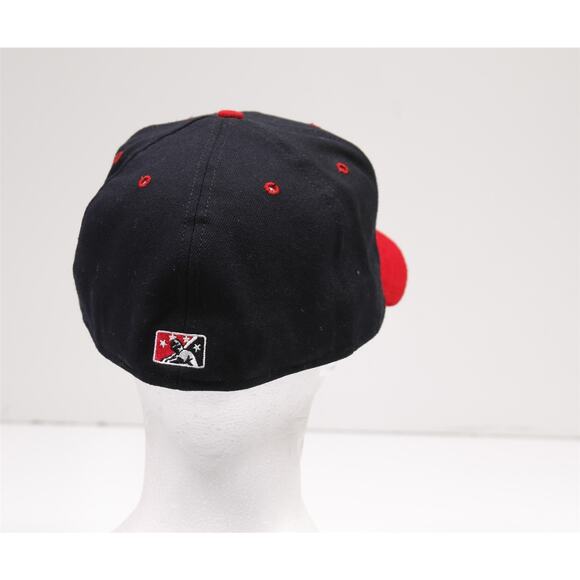Charleston Alley Cats Vintage New Era Wool Minor Baseball Hat Fitted 7 1/2 - Picture 4 of 6